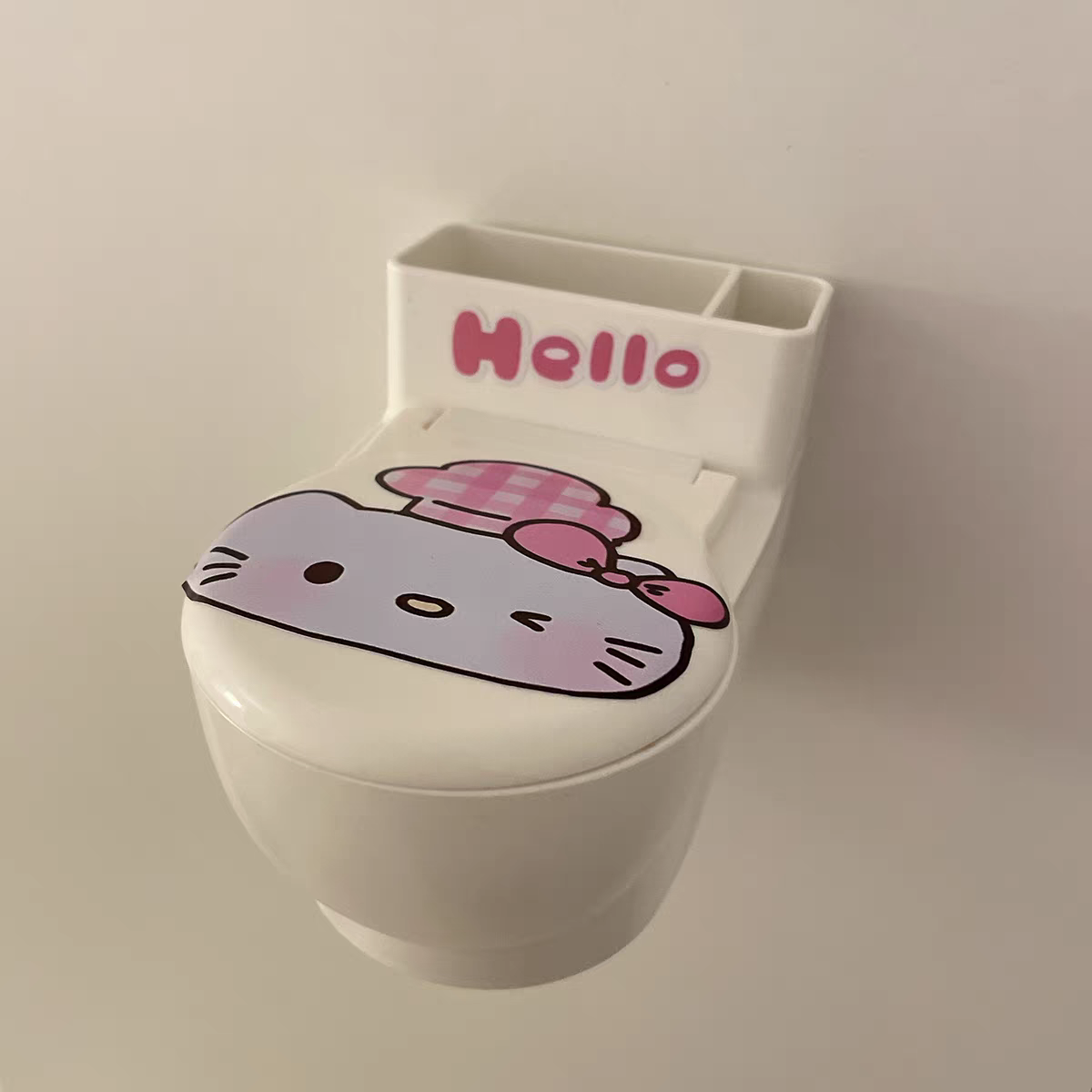 Wall-mounted toilet cat bowl
