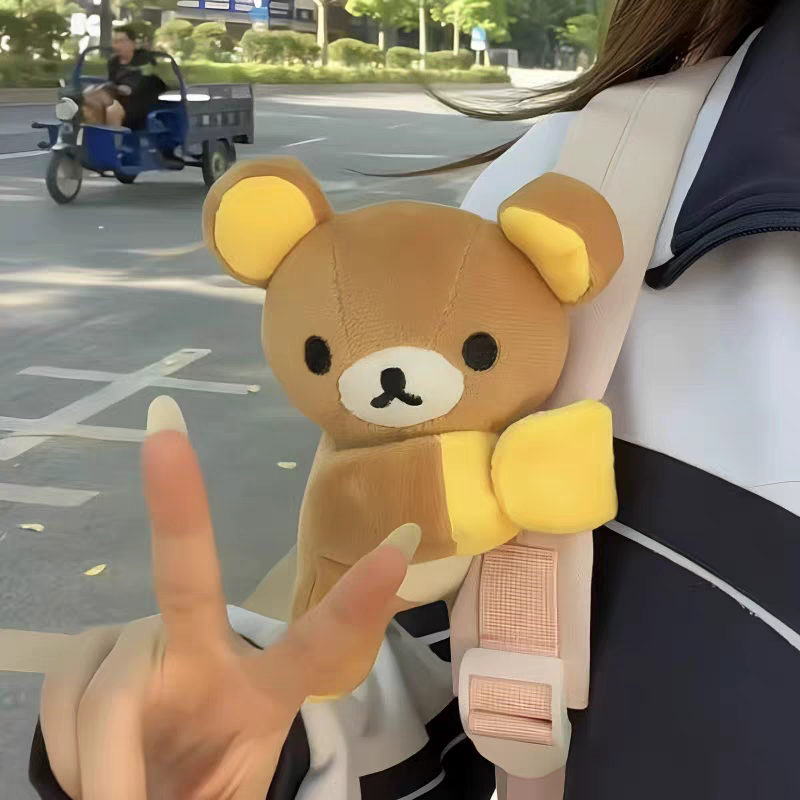 Cute Hugging Bear Slap Bracelet Plush Toy – Bag Charm & Wristband
