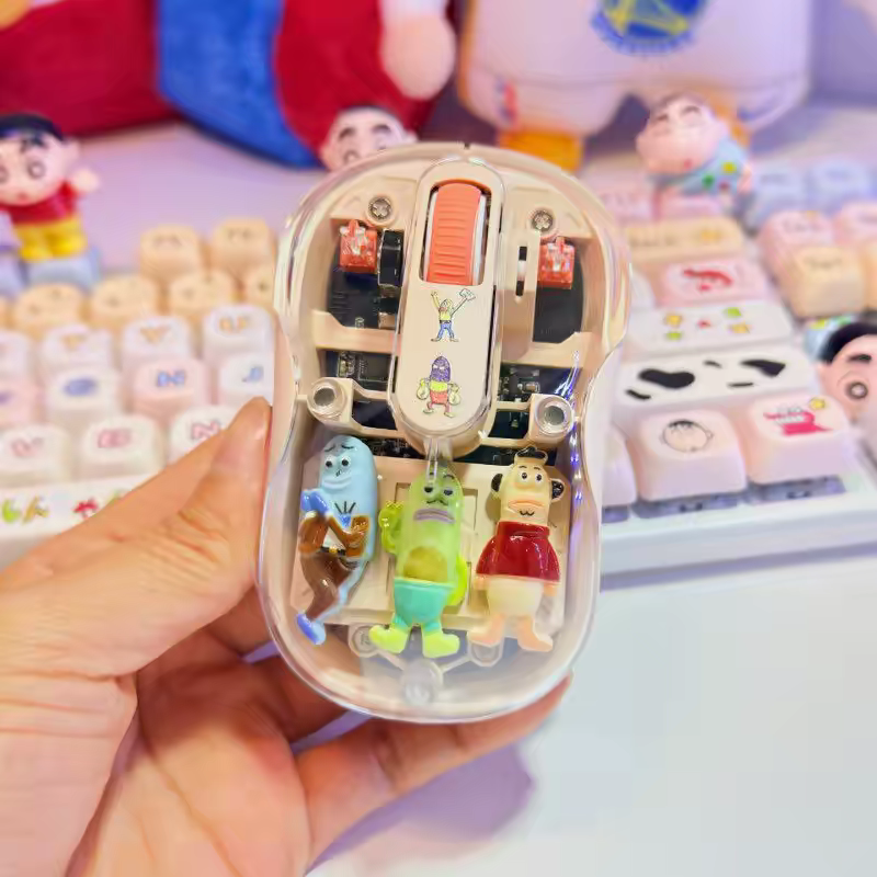 SpongeBob Cute Transparent Wireless Mouse