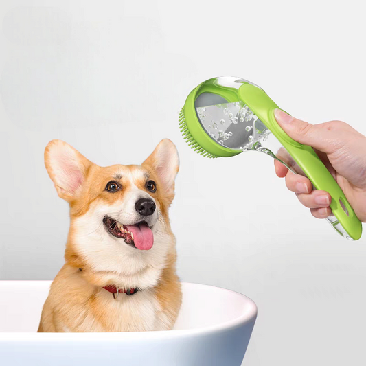 Dispensing Pet Bath Brush - Massage & Clean with Ease