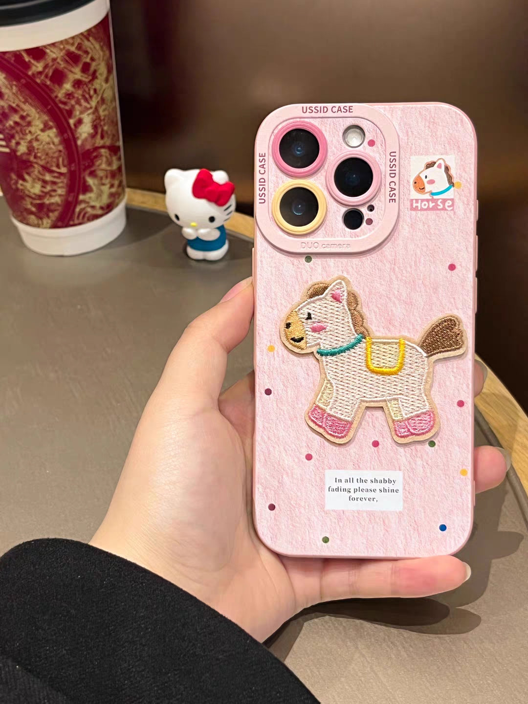 Cute little horse pink iPhone Cover