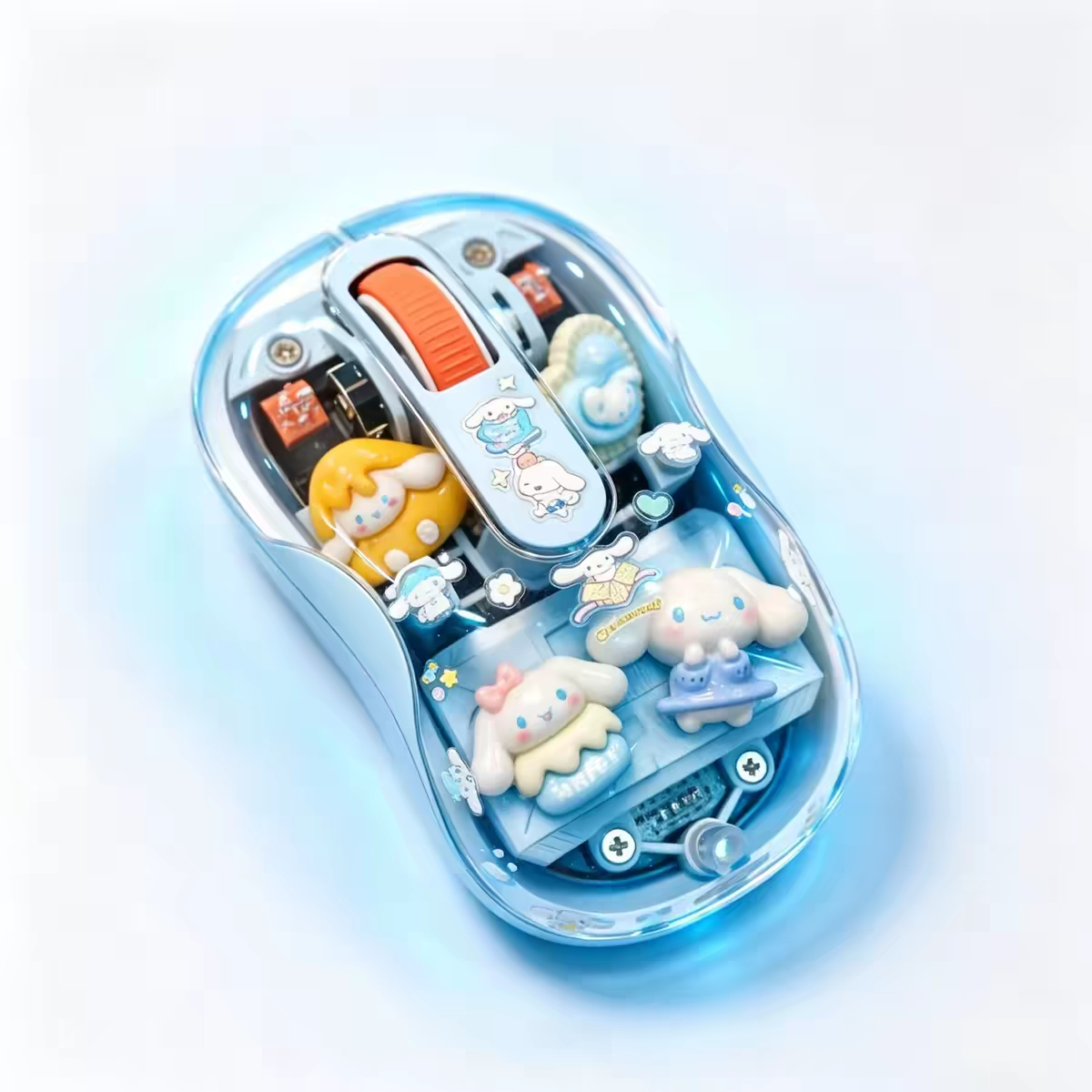 Kawaii cat Transparent Wireless Mouse