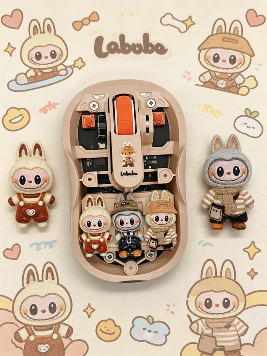 Monster cartoon Transparent Wireless Mouse