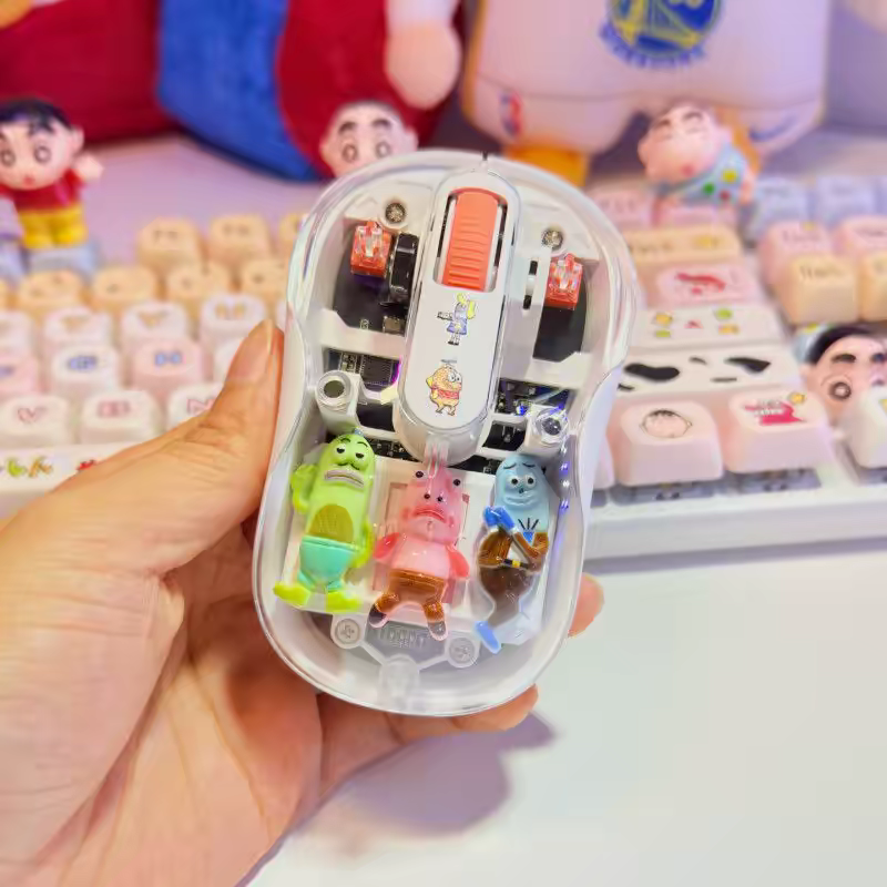 SpongeBob Cute Transparent Wireless Mouse
