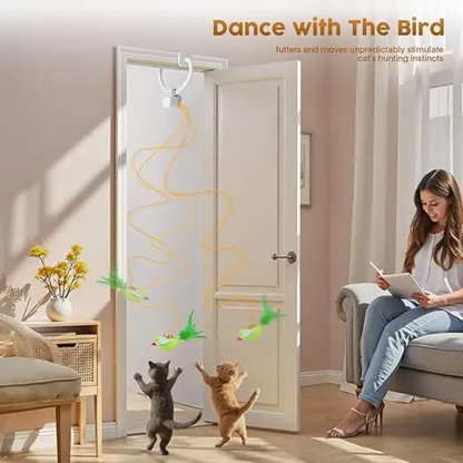 Smart Electric interactive cat bird mouse toy