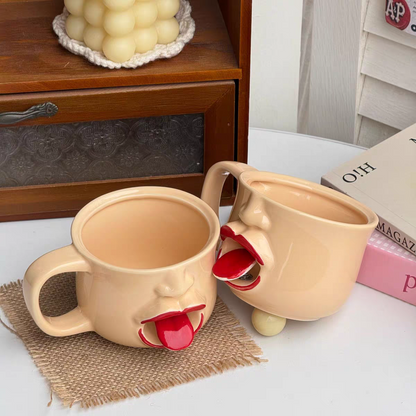 Open tongue cup