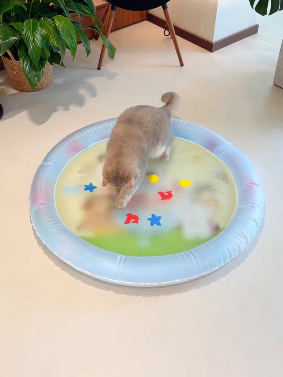 Puncture-Proof Cooling Cat Water Bed