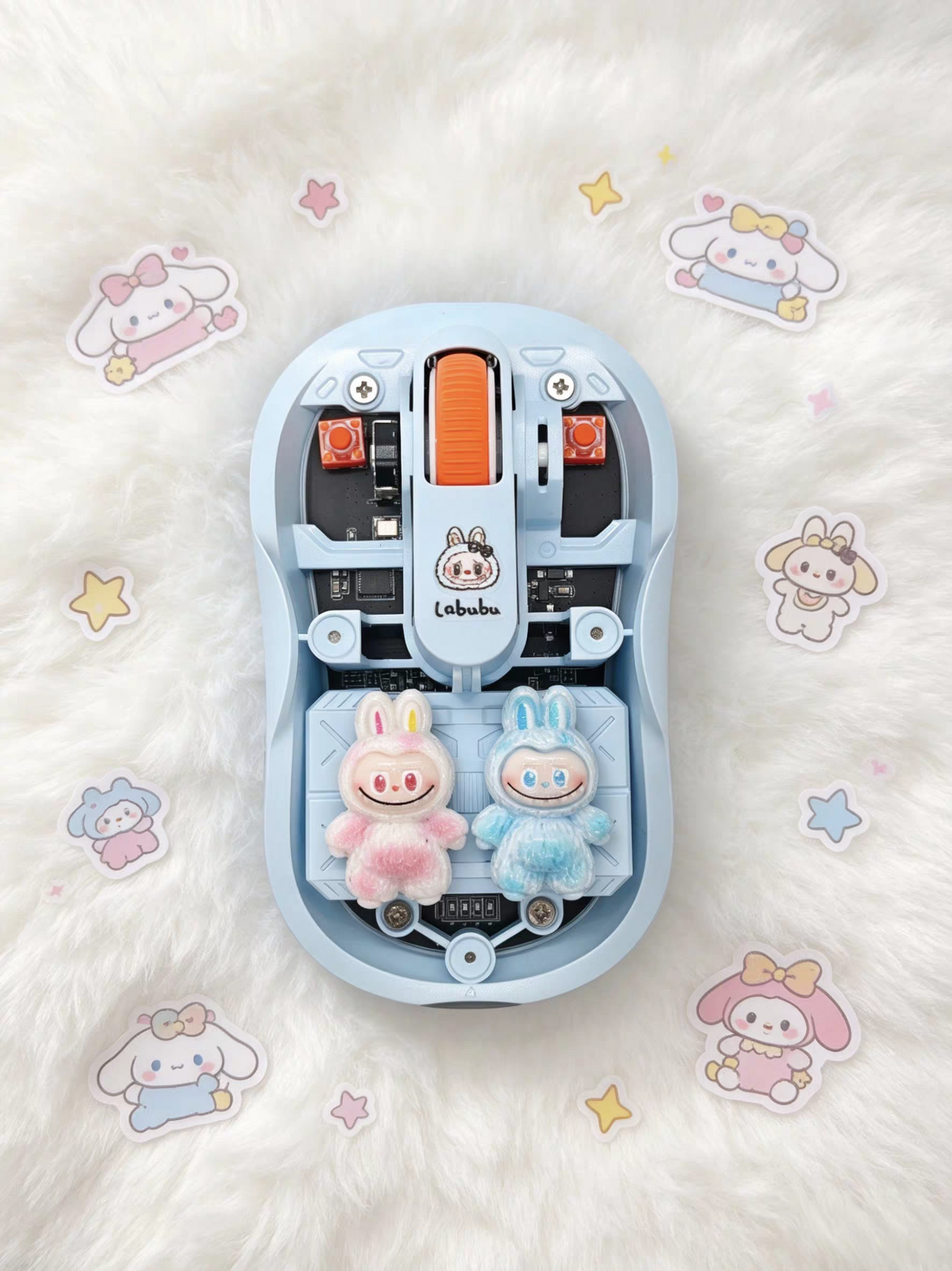 Monster cartoon Transparent Wireless Mouse