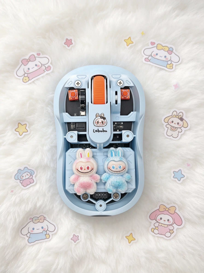Monster cartoon Transparent Wireless Mouse