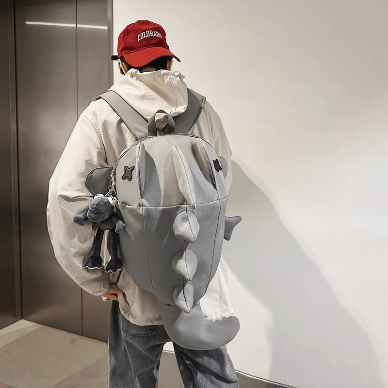 Shark Motorcycle Backpack - Waterproof Riding Bag with Full Face Helmet Holder