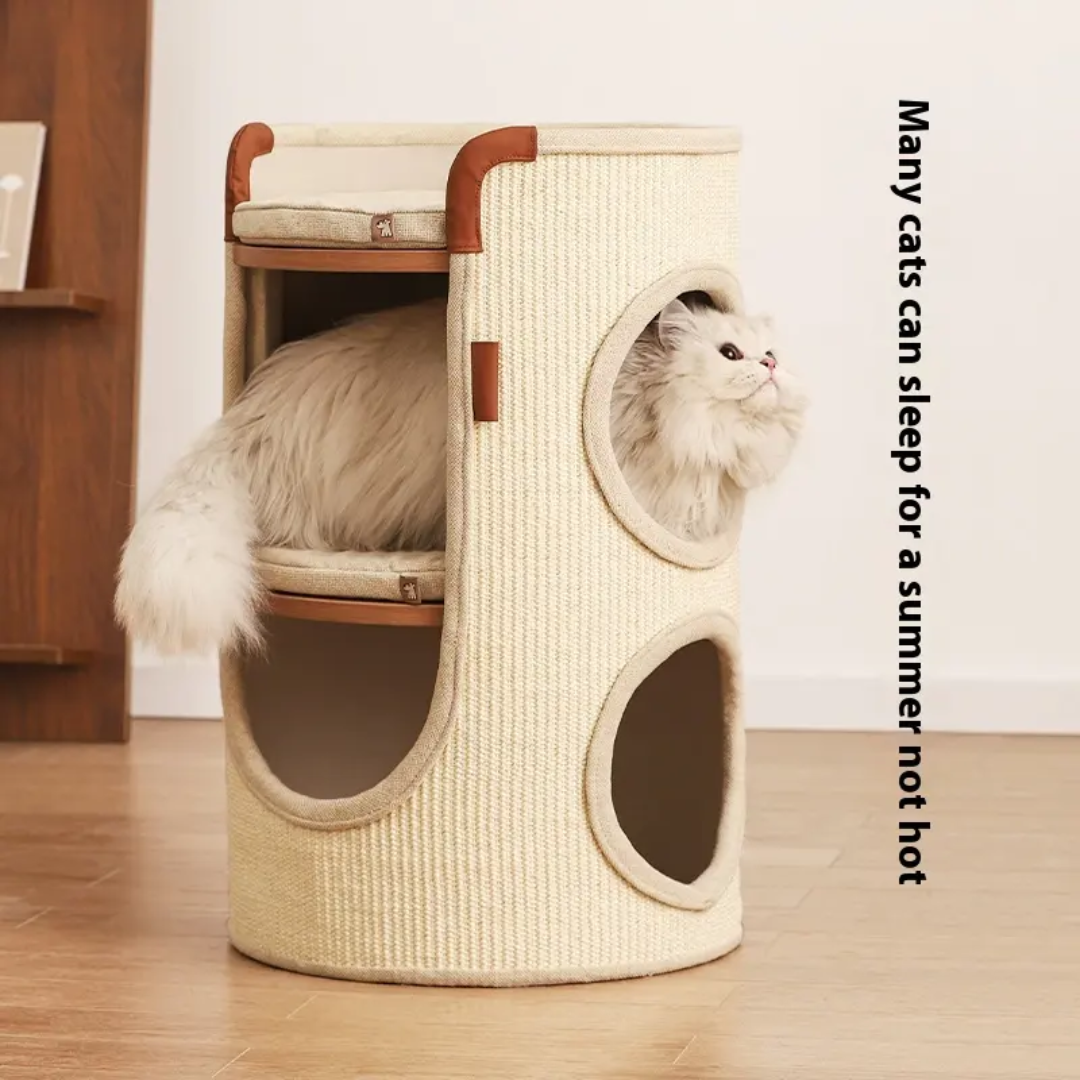 Luxury cat scratching multifunctional cute cat side bed