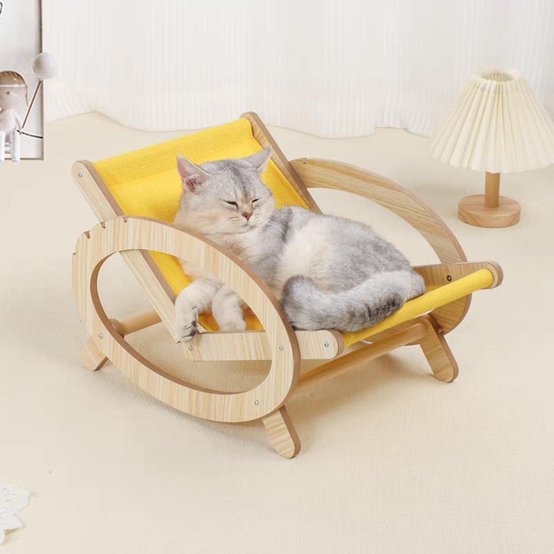 Luxury Wooden cat bed summer hammock chair