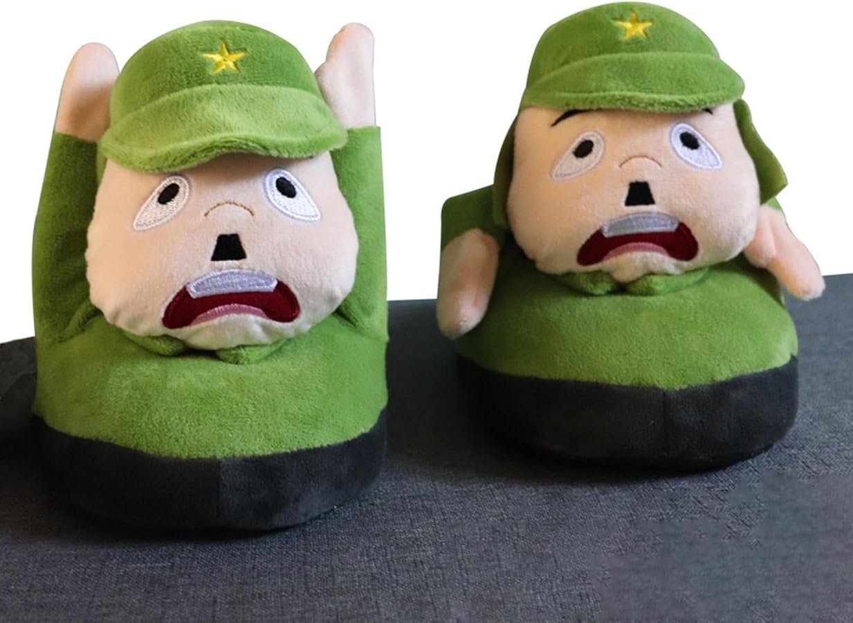 Plush cute cartoon slipper