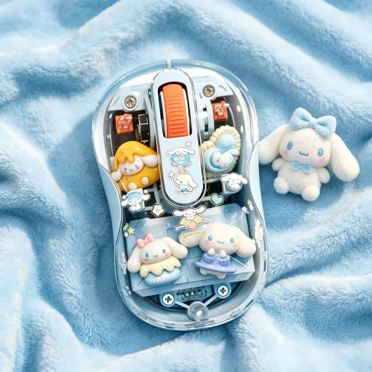 Kawaii cat Transparent Wireless Mouse
