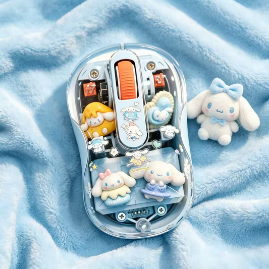 Kawaii cat Transparent Wireless Mouse