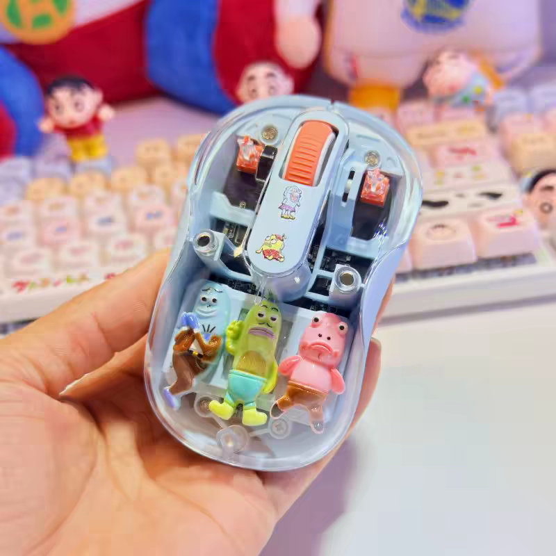 SpongeBob Cute Transparent Wireless Mouse