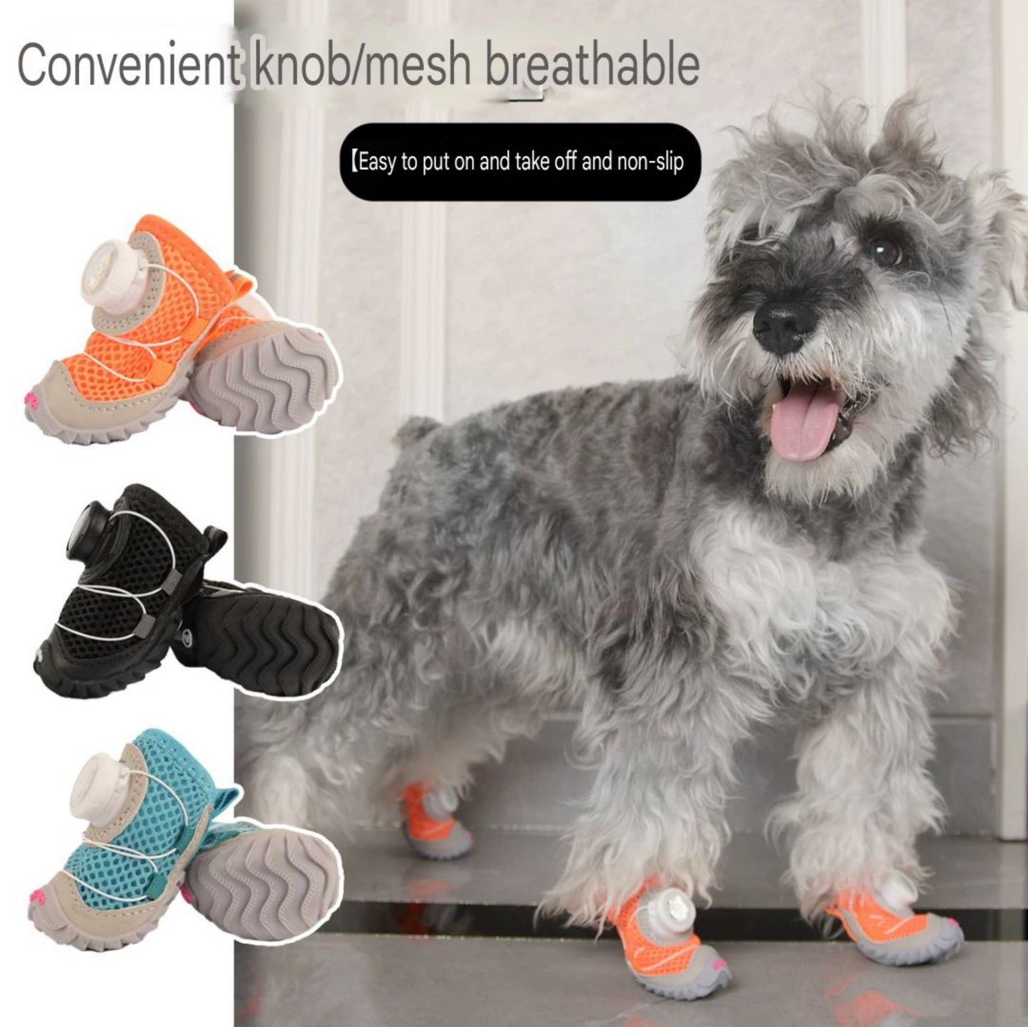 Premium Non-Slip Dog Boots - All-Weather Paw Protection