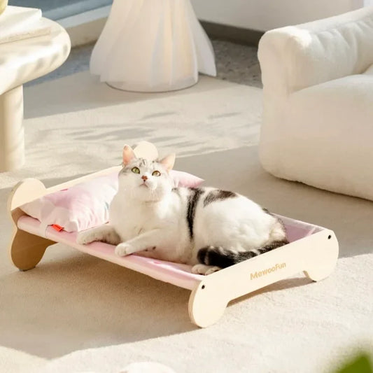 Cat luxury Wooden Bed