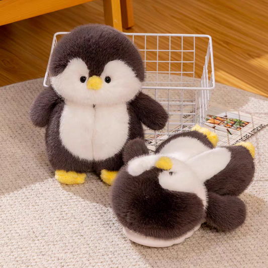 Cute cozy penguin fu plush slipper