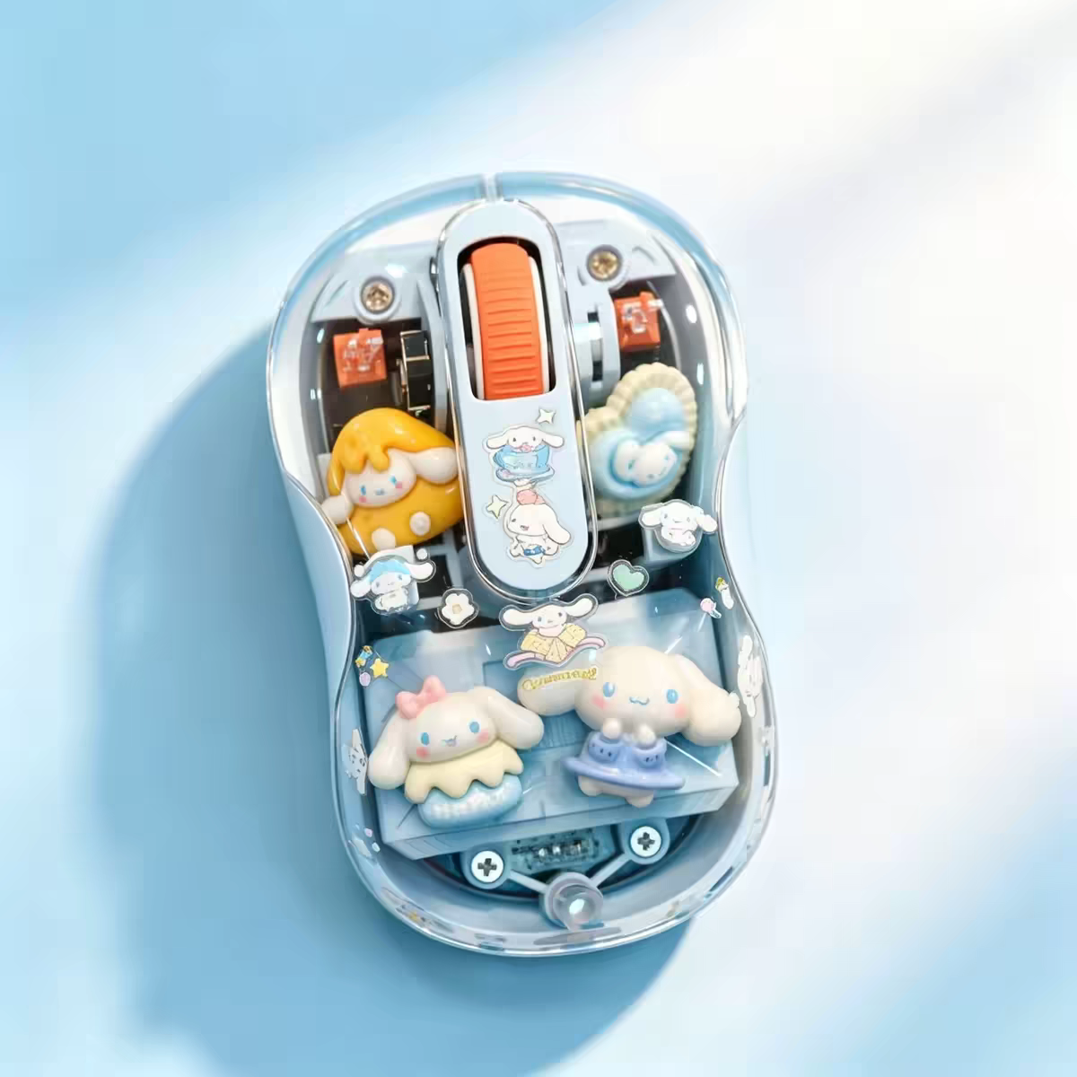 Kawaii cat Transparent Wireless Mouse