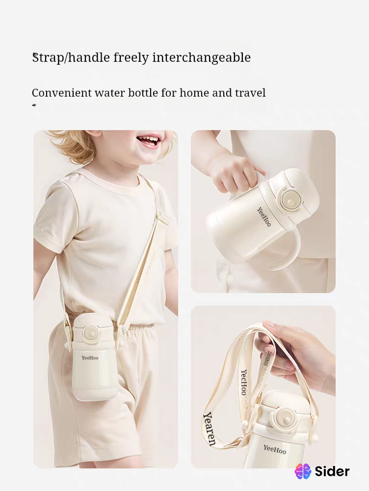 Baby & Toddler Insulated Straw Cup | 1–3Y+ Thermal Milk & Water Bottle