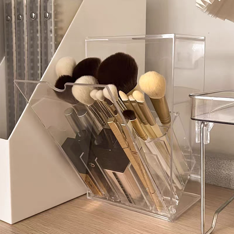 Makeup brush storage