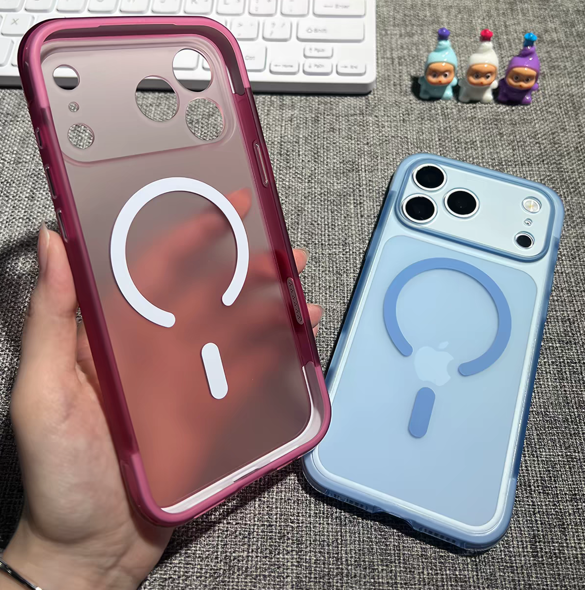 Cute Translucent  Magsafe iPhone 18/17 case