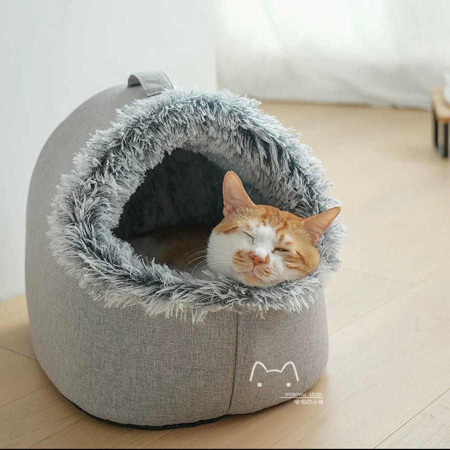 Pet Winter Houses Warm Cat Shelter Bed