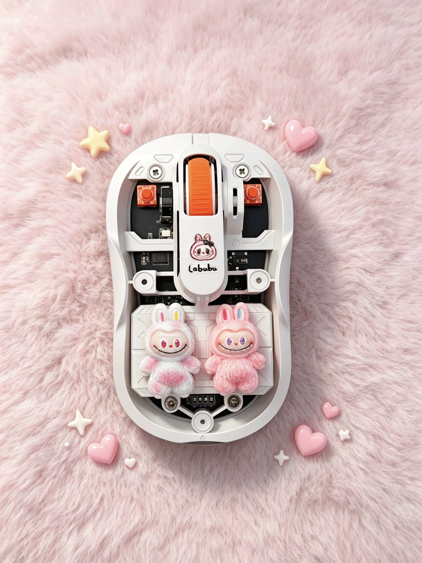 Monster cartoon Transparent Wireless Mouse