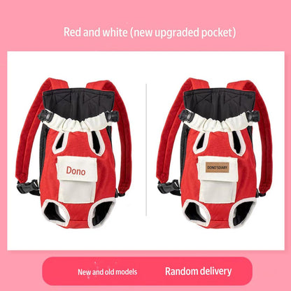 Pet travel Backpack pocket upgraded