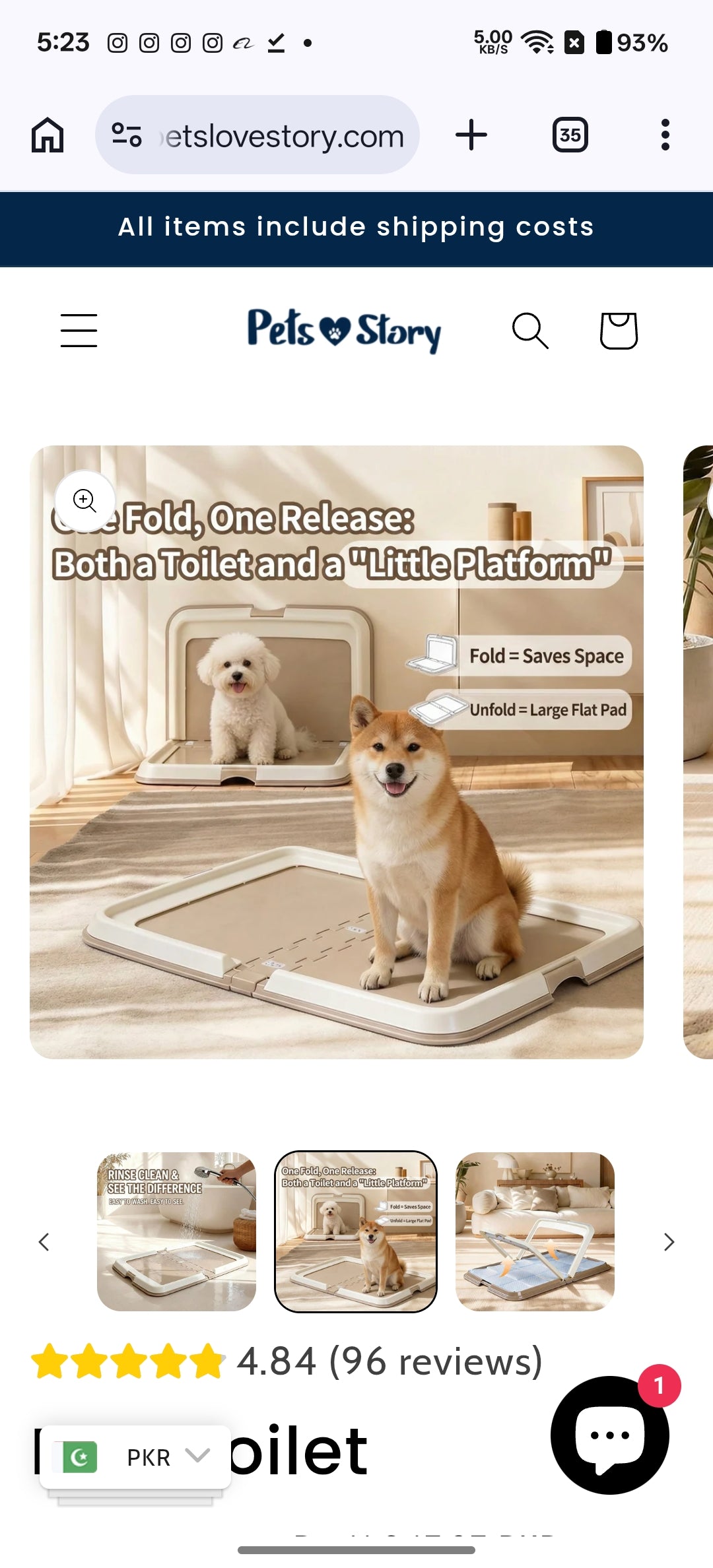 Indoor Dog Toilet Trainer - Mess-Free Potty Solution