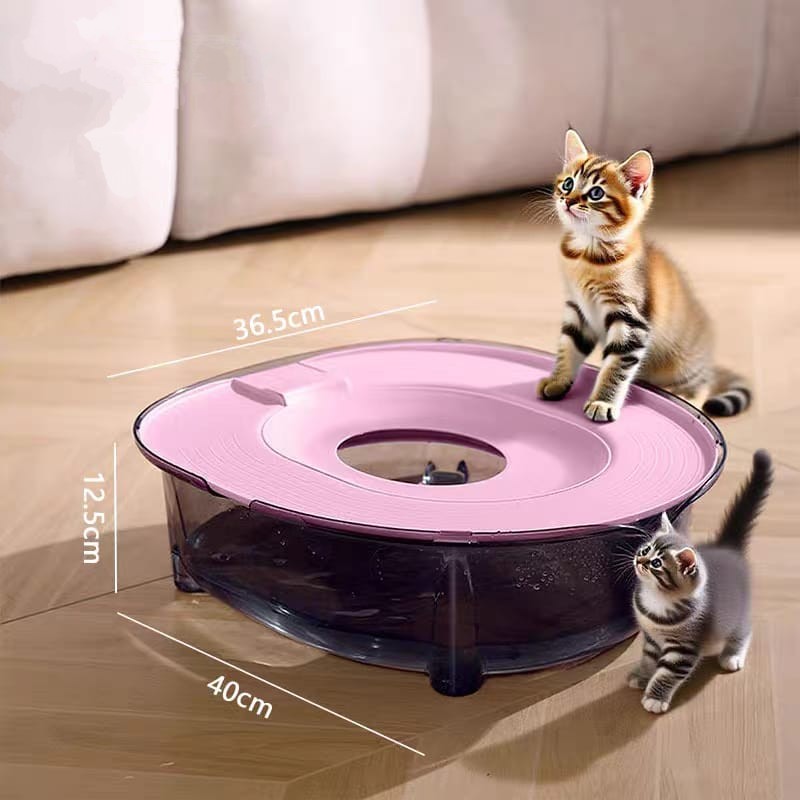 Litter-Free Crystal Cat Toilet – Eco-Friendly Splash-Proof Training Basin for Odor Control