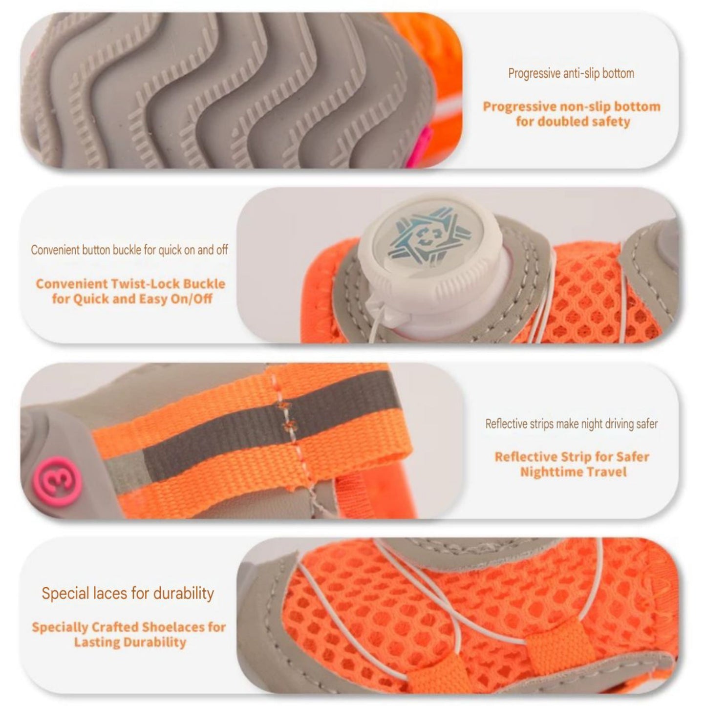 Premium Non-Slip Dog Boots - All-Weather Paw Protection