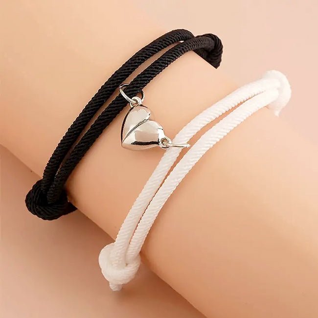 Cute Magnetic Heart Bracelet Set