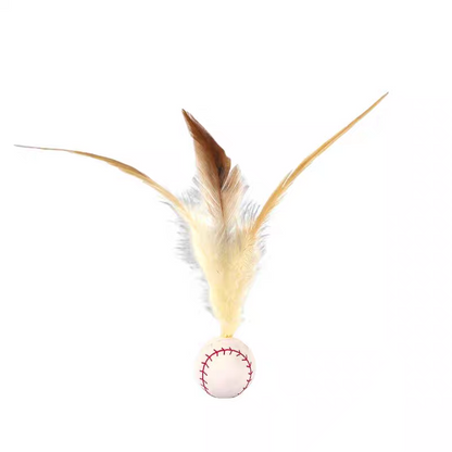 Cat bouncy feather elastic interactive ball - Cutier Store