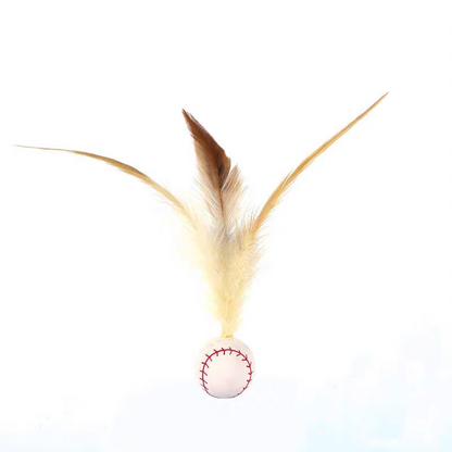 Cat bouncy feather elastic interactive ball - Cutier Store